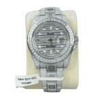 Rolex GMT – Master II 40mm Custom Full Moissanite Baguette HongKong – Customize Diamod