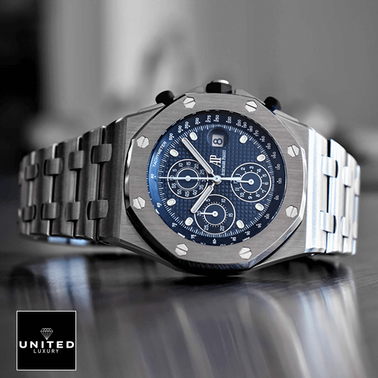 Audemars Piguet Blue Dial 26237ST.OO_.1000ST.01 Stainless Steel Replica crown / push button