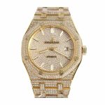 Audemars Piguet Royal Oak 15400SR.OO.1220SR.01 “Fully Iced Out” Elite Clone Edition