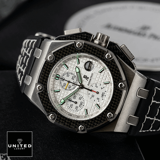 Audemars Piguet Royal Oak Offshore Stainless Steel Bezel Replica on the ap box