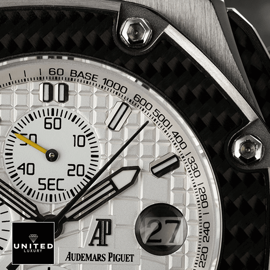 Audemars Piguet 26030IO.OO_.D001IN.01 White Dial Replica cyclops view